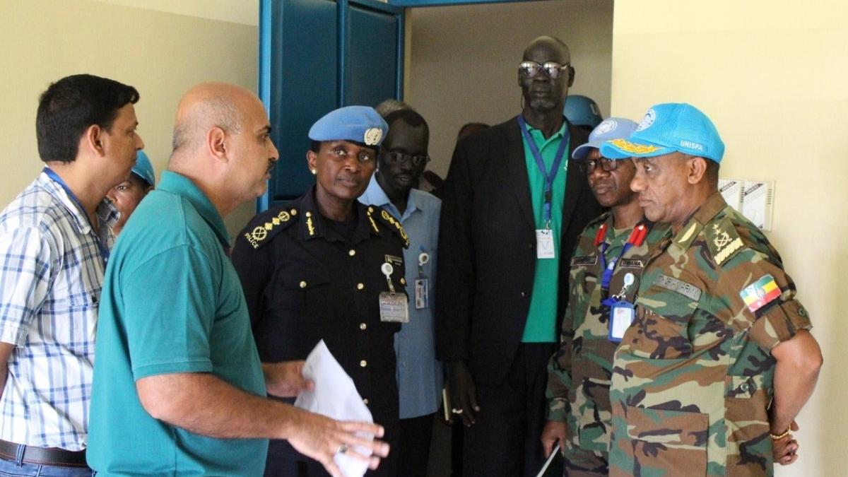UNISFA Force Commander inspects projects in Abyei Town